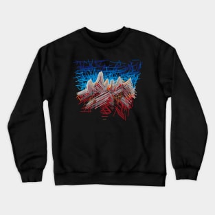 abstract mountain Crewneck Sweatshirt